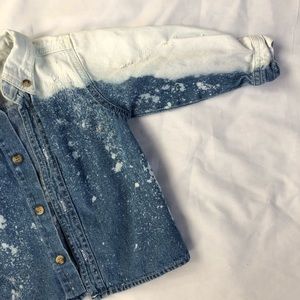 Custom distressed button up